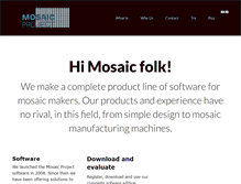 Tablet Screenshot of mosaicproject.it